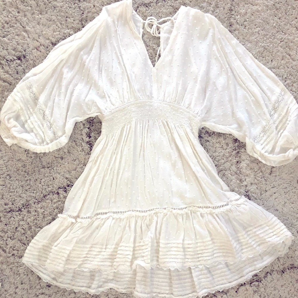 White boho dress